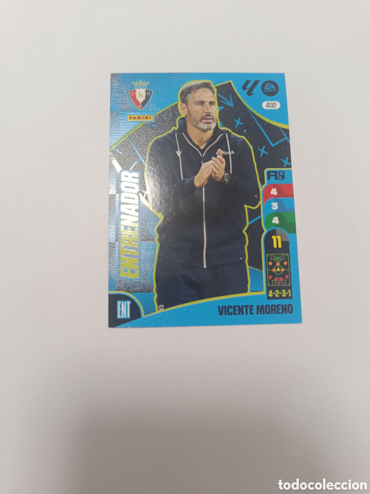 Cromos de f&uacute;tbol: Adrenalyn 24-25 entrenador Vicente moreno 492