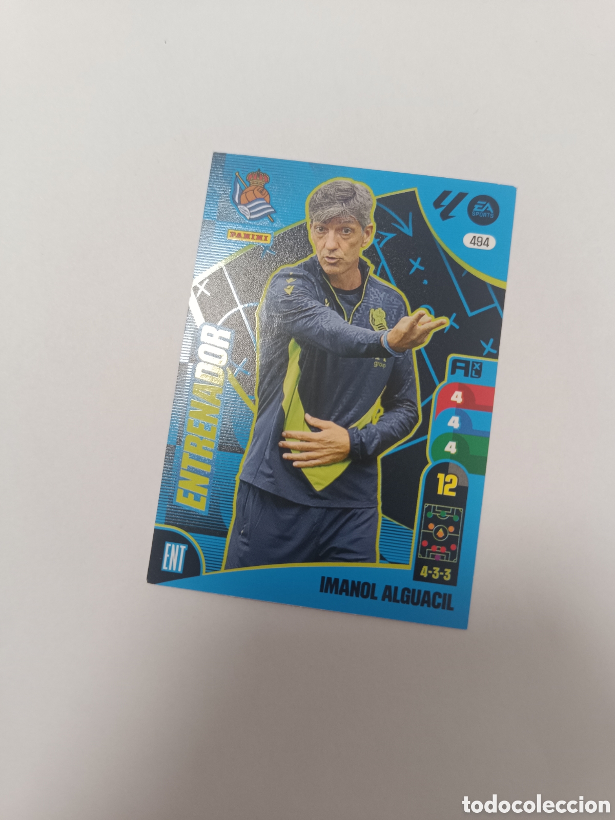Cromos de f&uacute;tbol: Adrenalyn 24-25 entrenador 494 Imanol alguacil