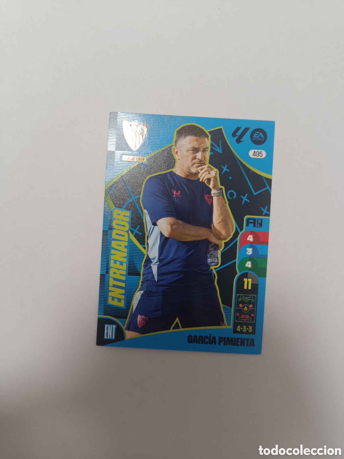 Figurine di Calcio: Adrenalyn 24-25 entrenador 495 garcia pimienta