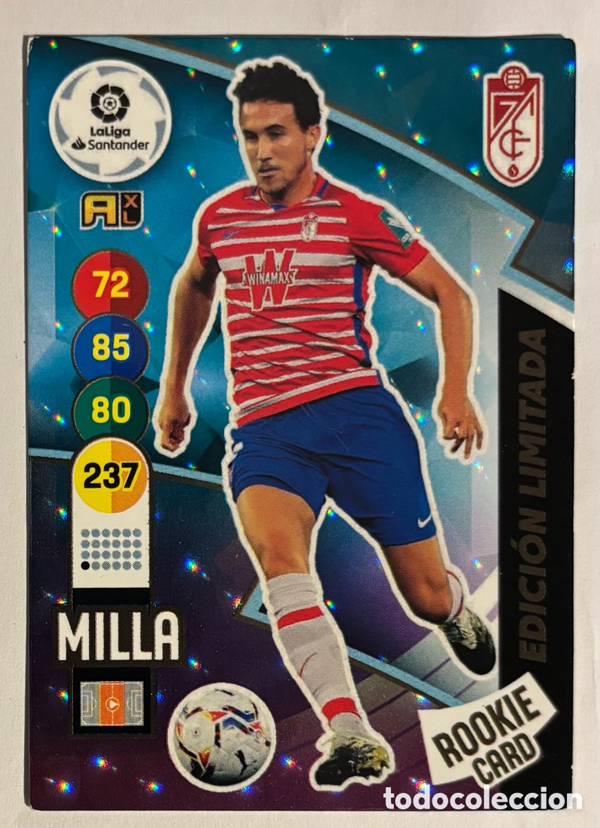 Cromos de f&uacute;tbol: MILLA (GRANADA). CARTA EDICI&Oacute;N LIMITADA PANINI ADRENALYN XL 2020-21.