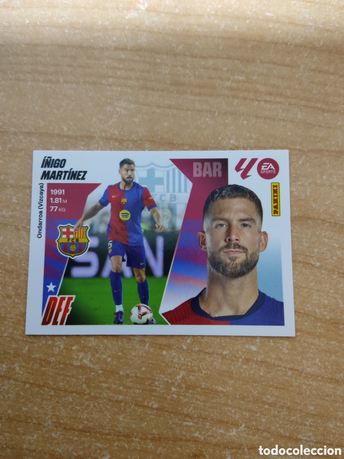 Cromos de f&uacute;tbol: 7 &Iacute;&Ntilde;IGO MARTINEZ BARCELONA LIGA ESTE 2025 2026