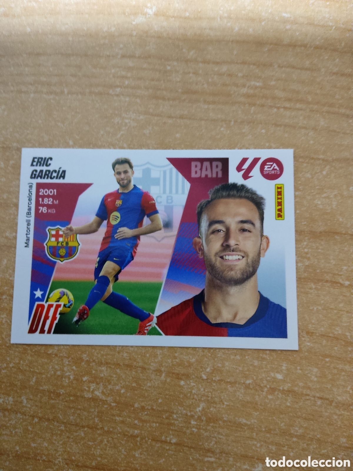 Cromos de f&uacute;tbol: 9A ERIC GARCIA BARCELONA LIGA ESTE 2025 2026