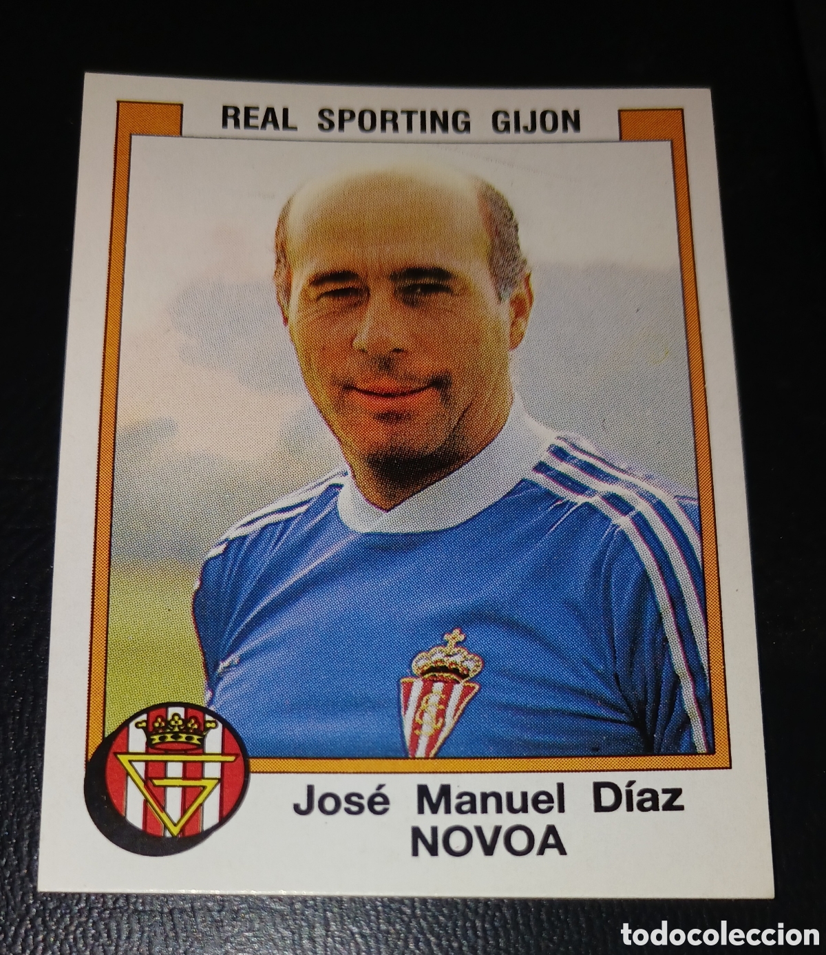 Cromos de f&uacute;tbol: Cromo Jos&eacute; Manuel D&iacute;az Novoa (Real Sporting Gij&oacute;n) F&uacute;tbol 88 87-88 1987-1988 Panini sin pegar