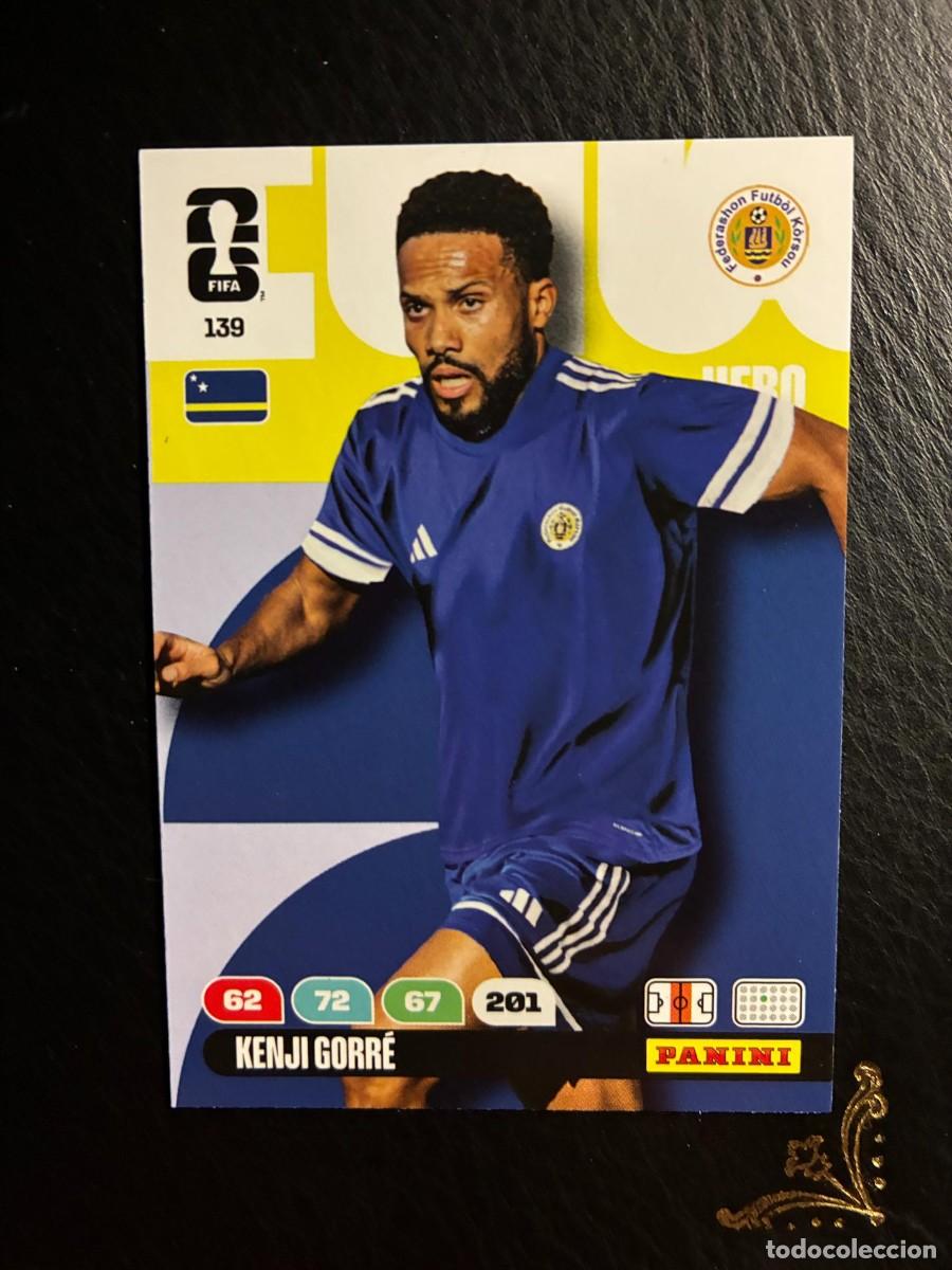Cromos de f&uacute;tbol: 139 KENJI GORRE CURAZAO FIFA WORLD CUP ADRENALYN MUNDIAL 2026 26 PANINI