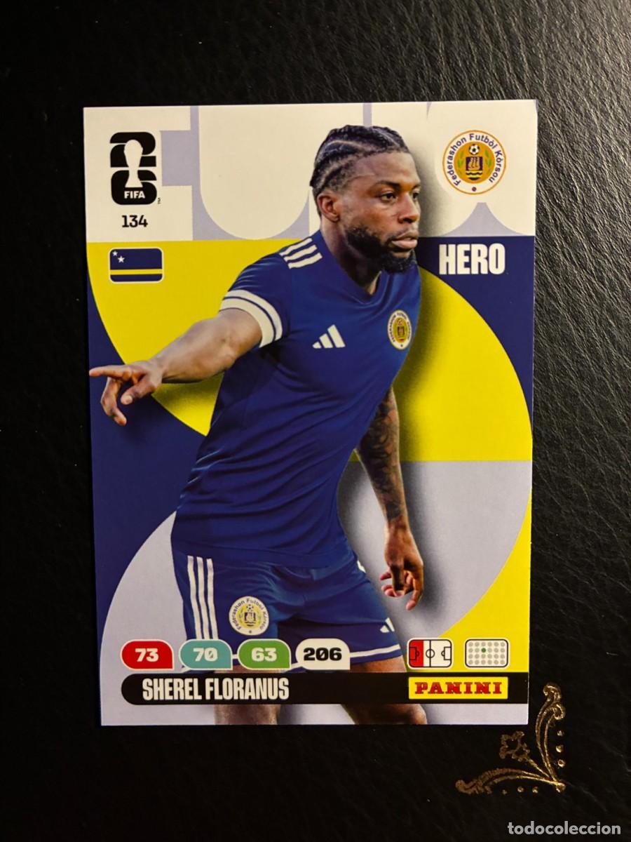 Cromos de f&uacute;tbol: 134 SHEREL FLORANUS CURACAO FIFA WORLD CUP ADRENALYN MUNDIAL 2026 26 PANINI