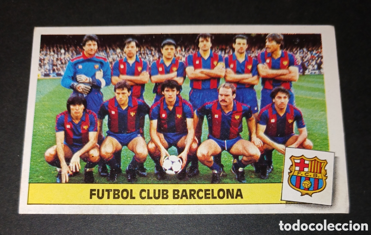 Cromos de f&uacute;tbol: Cromo de Equipo Futbol Club Barcelona Liga 86/87 1986-1987 Ediciones Este sin pegar nunca pegado