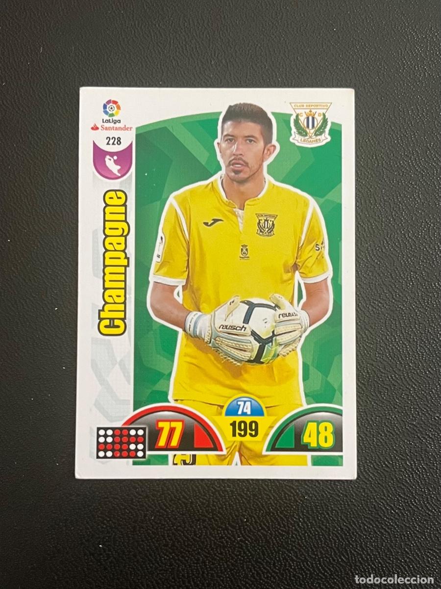 Cromos de f&uacute;tbol: 228 CHAMPAGNE CD LEGAN&Eacute;S ADRENALYN 2017 2018 CROMO PANINI LA LIGA SANTANDER 17 18