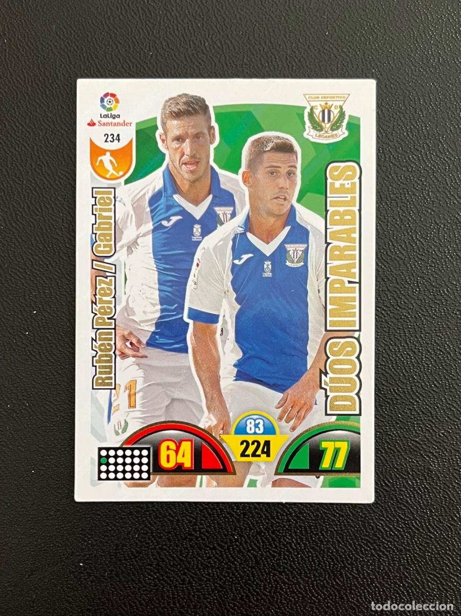 Cromos de f&uacute;tbol: 234 D&Uacute;OS IMPARABLES CD LEGAN&Eacute;S ADRENALYN 2017 2018 CROMO PANINI LA LIGA SANTANDER 17 18