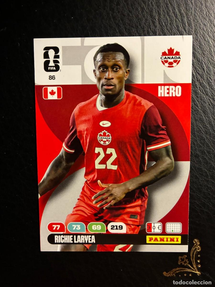 Cromos de f&uacute;tbol: 86 RICHIE LARYEA CANADA FIFA WORLD CUP ADRENALYN MUNDIAL 2026 26 PANINI