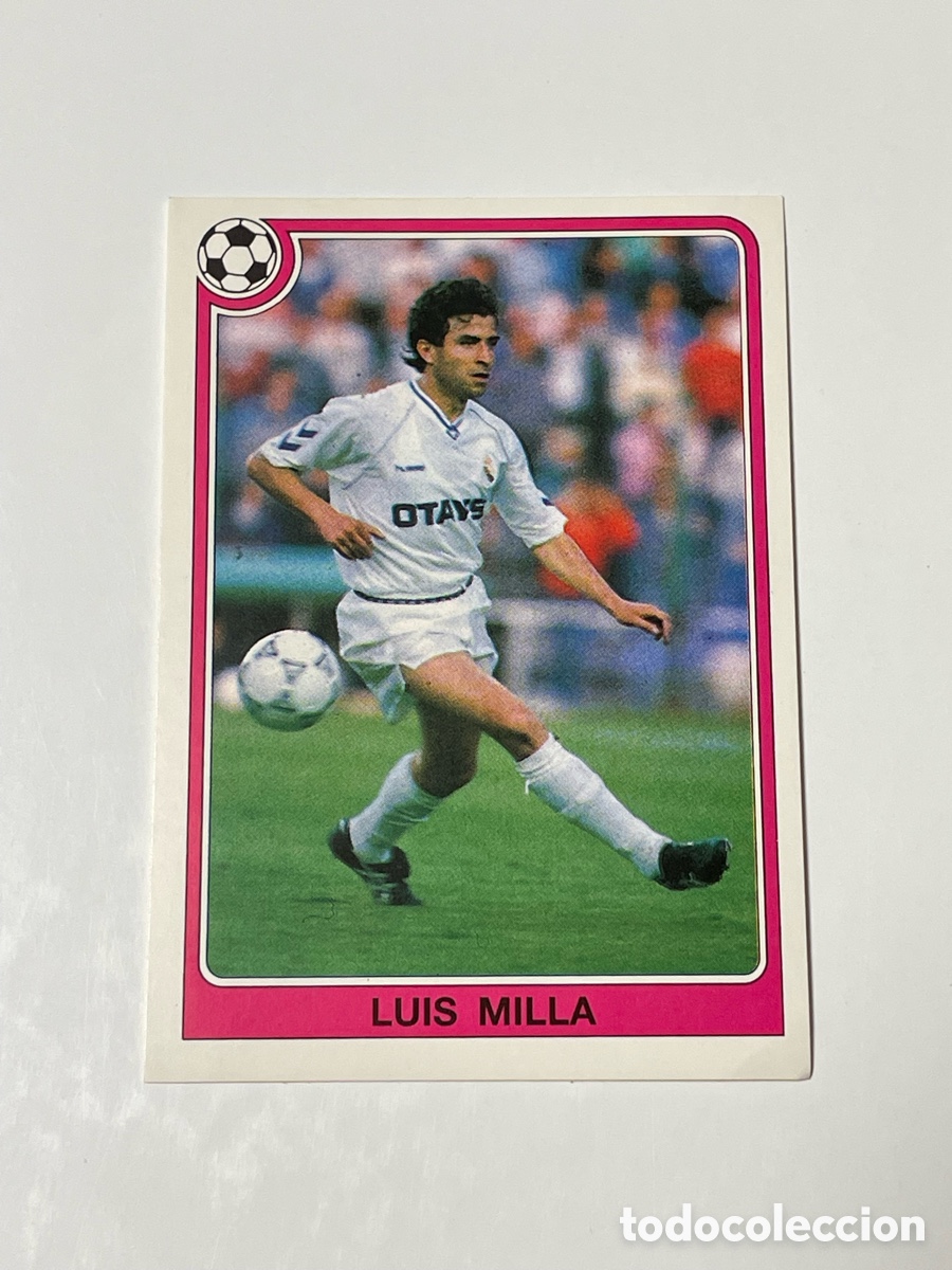 Cromos de f&uacute;tbol: Luis Milla Real Madrid Panini 92/93 #114