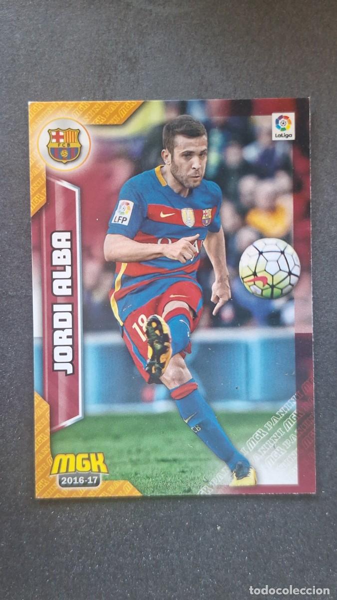 Cromos de f&uacute;tbol: L1 JORDI ALBA F. C. BARCELONA 90 PANINI MEGACRACKS 2016 2017 16 17