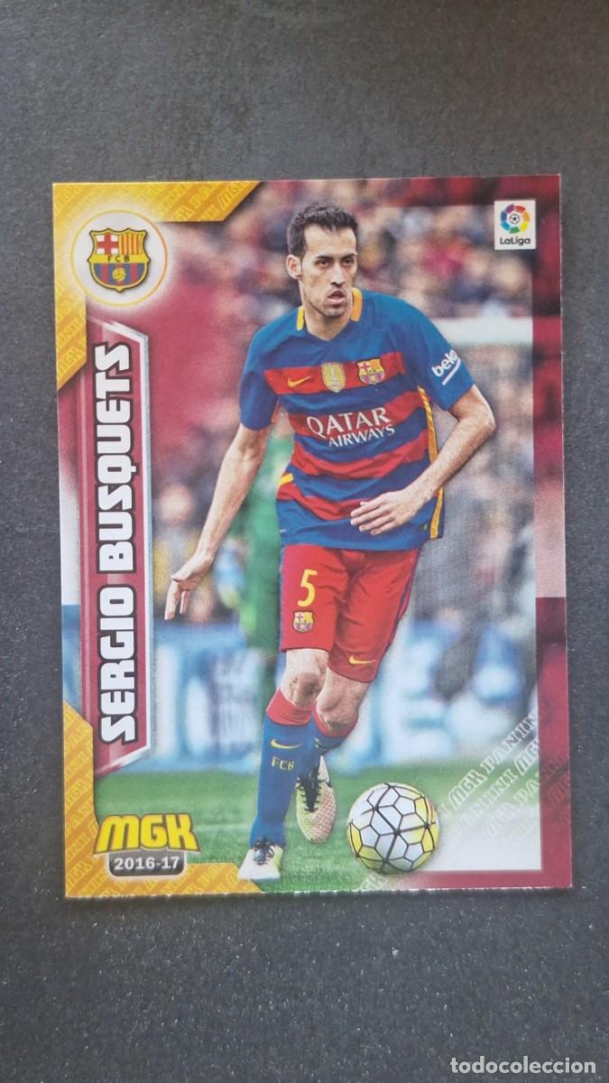 Cromos de f&uacute;tbol: L1 SERGIO BUSQUETS F. C. BARCELONA 92 PANINI MEGACRACKS 2016 2017 16 17