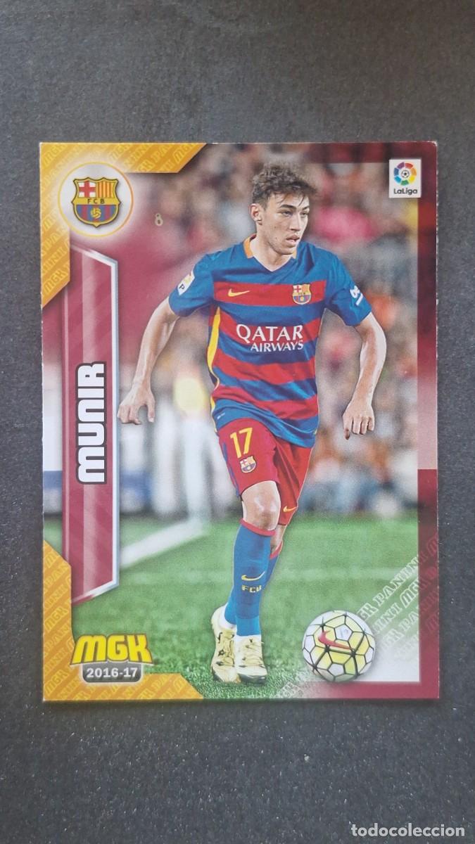 Cromos de f&uacute;tbol: L1 MUNIR F. C. BARCELONA 99 PANINI MEGACRACKS 2016 2017 16 17