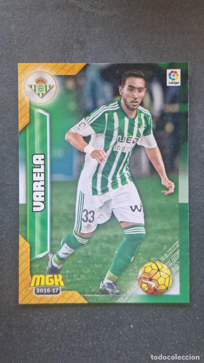 Cromos de f&uacute;tbol: L1 VARELA REAL BETIS BALOMPIE 118 PANINI MEGACRACKS 2016 2017 16 17