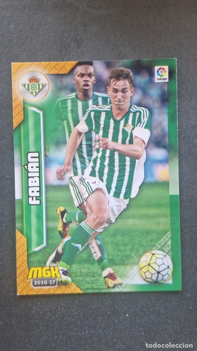 Cromos de f&uacute;tbol: L1 FABIAN REAL BETIS BALOMPIE 124 PANINI MEGACRACKS 2016 2017 16 17