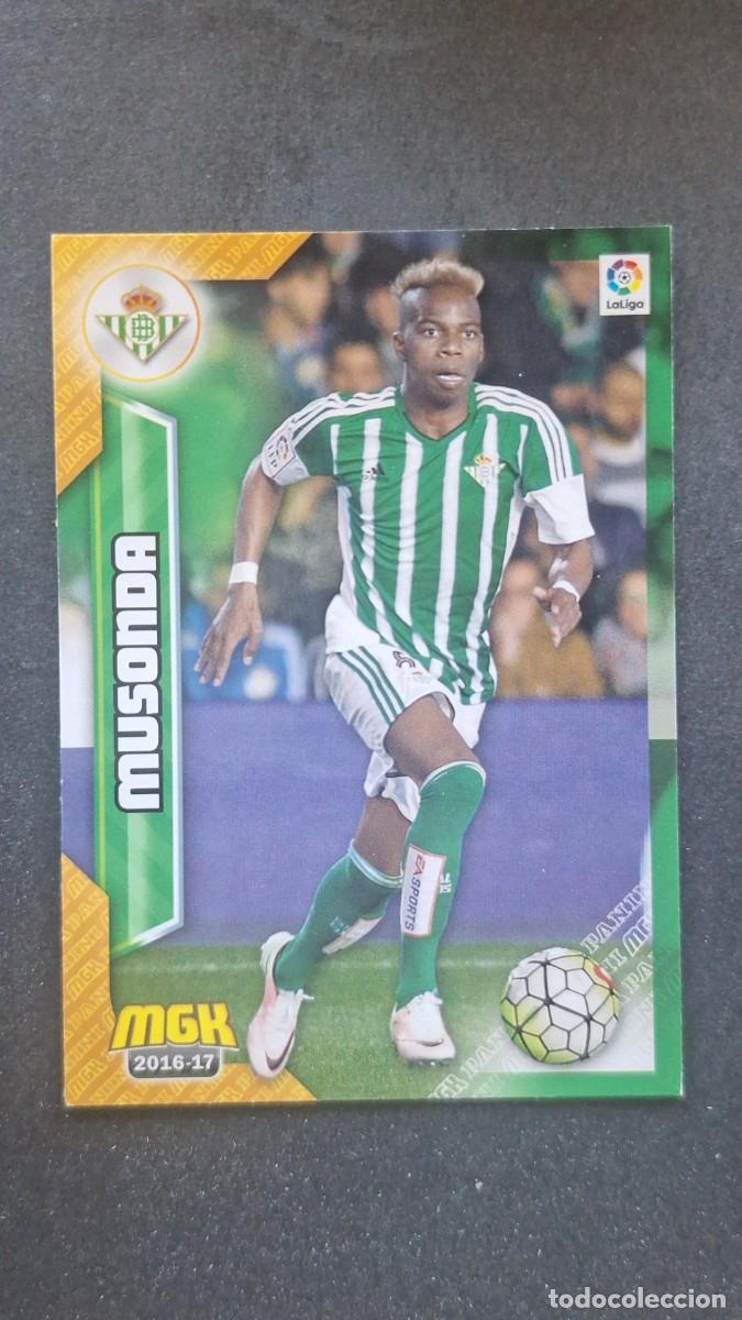 Cromos de f&uacute;tbol: L1 MUSONDA REAL BETIS BALOMPIE 128 PANINI MEGACRACKS 2016 2017 16 17