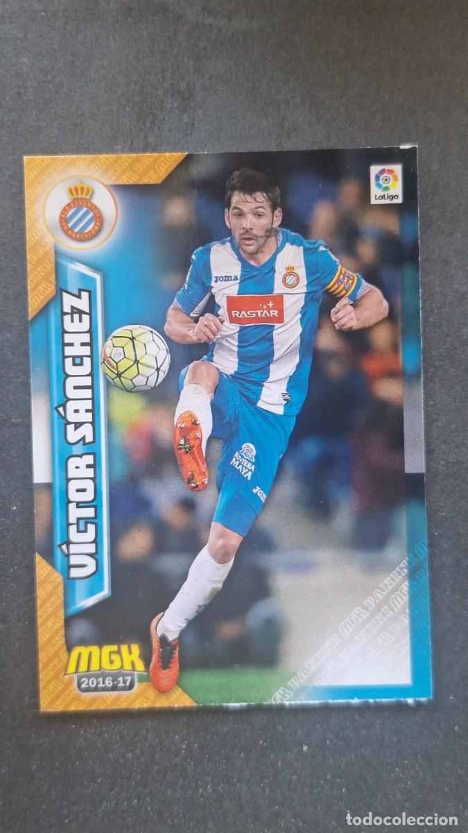 Cromos de f&uacute;tbol: L1 VICTOR SANCHEZ R. C. D. ESPA&Ntilde;OL 229 PANINI MEGACRACKS 2016 2017 16 17