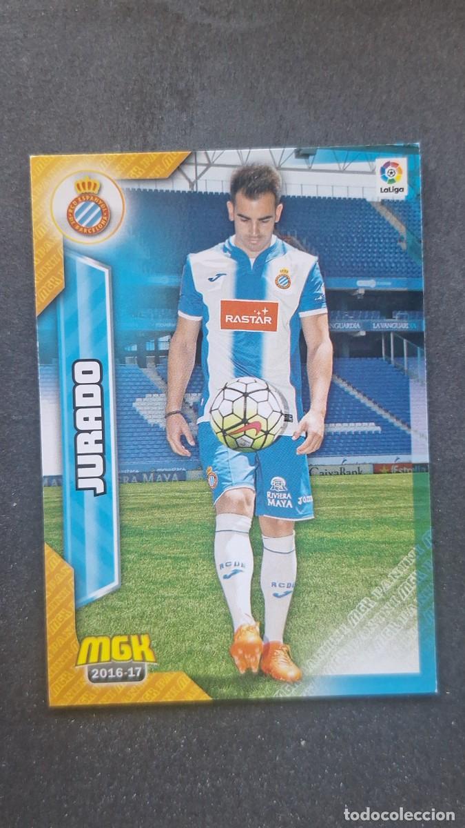 Cromos de f&uacute;tbol: L1 JURADO R. C. D. ESPA&Ntilde;OL 232 PANINI MEGACRACKS 2016 2017 16 17