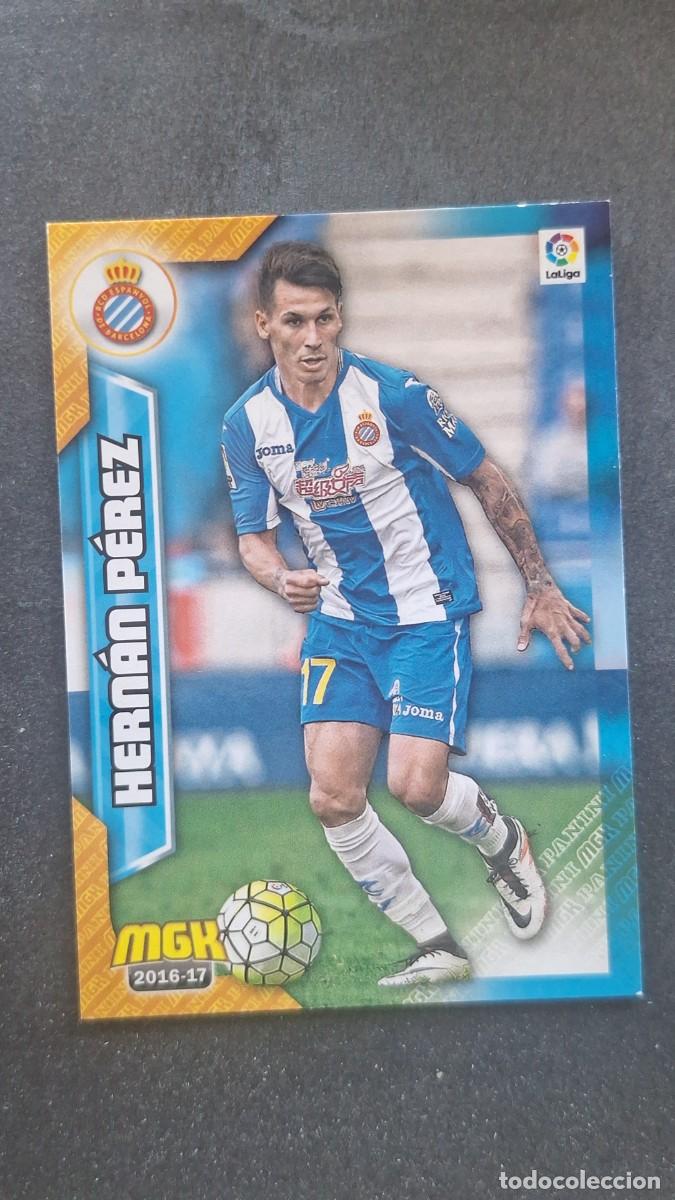 Cromos de f&uacute;tbol: L1 HERNAN PEREZ R. C. D. ESPA&Ntilde;OL 233 PANINI MEGACRACKS 2016 2017 16 17