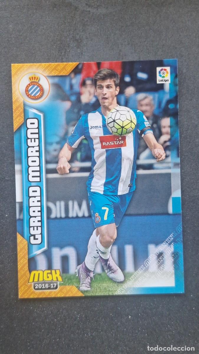 Cromos de f&uacute;tbol: L1 GERARD MORENO R. C. D. ESPA&Ntilde;OL 236 PANINI MEGACRACKS 2016 2017 16 17