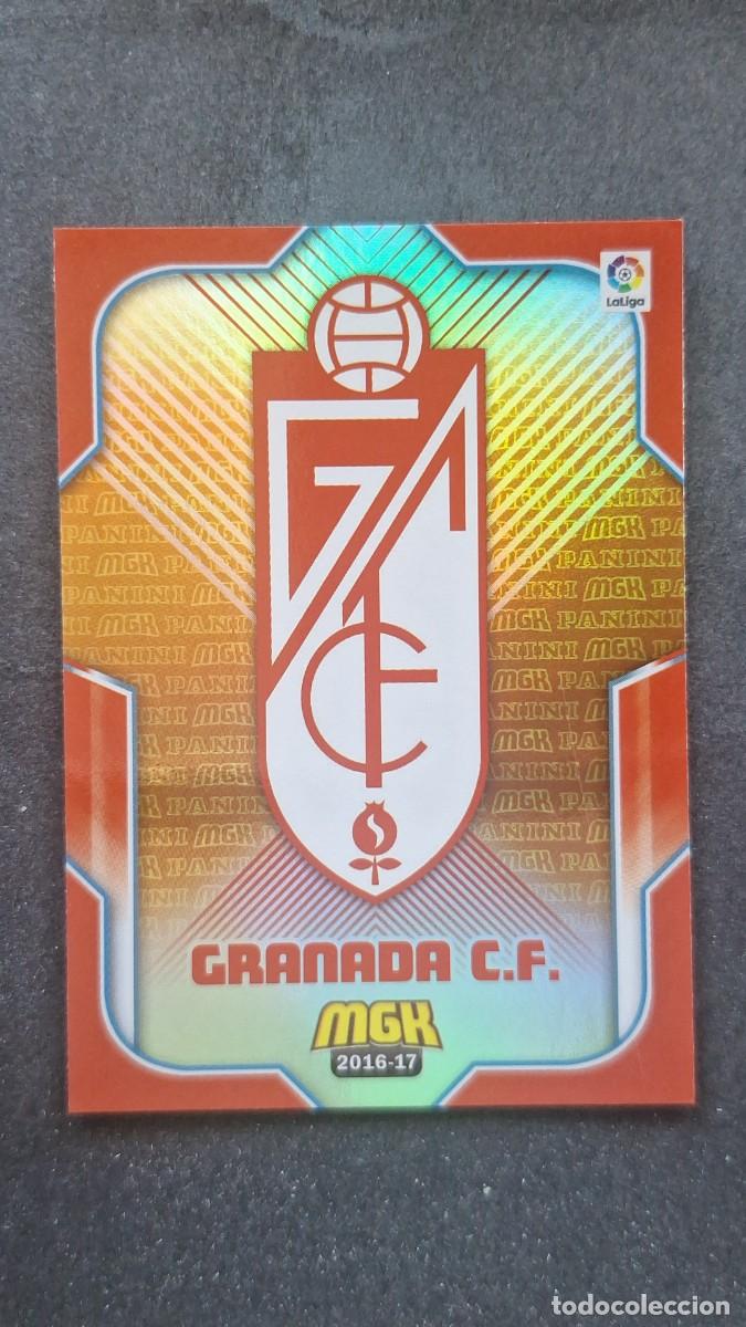 Cromos de f&uacute;tbol: L1 ESCUDO GRANADA C. F. 244 PANINI MEGACRACKS 2016 2017 16 17