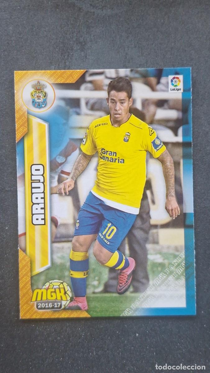 Cromos de f&uacute;tbol: L1 ARAUJO U. D. LAS PALMAS 291 PANINI MEGACRACKS 2016 2017 16 17