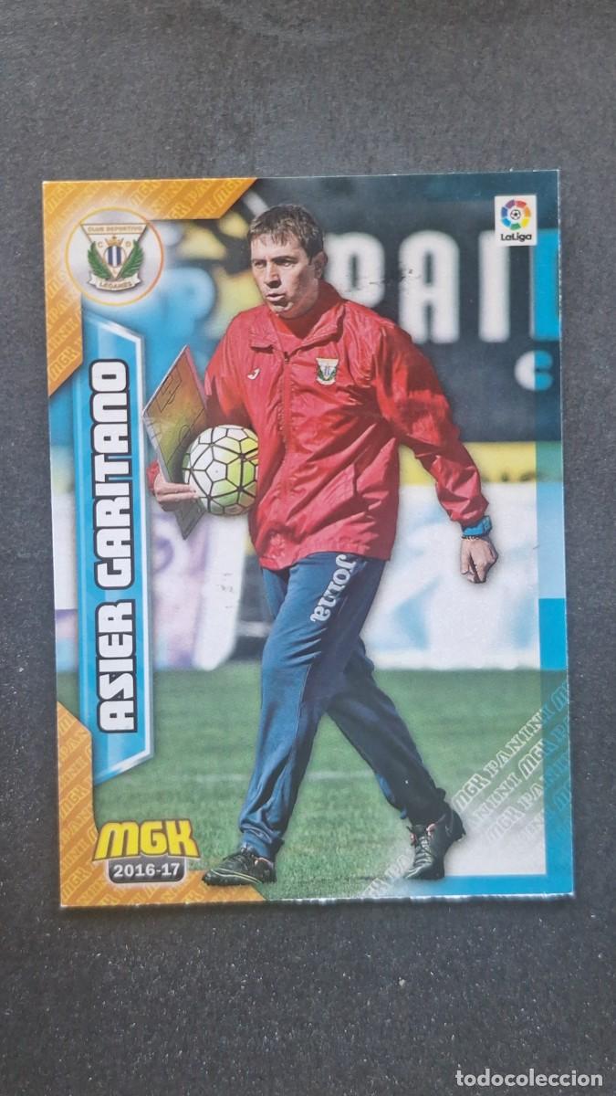 Cromos de f&uacute;tbol: L1 ASIER GARITANO ENTRENADOR C. D. LEGANES 299 PANINI MEGACRACKS 2016 2017 16 17