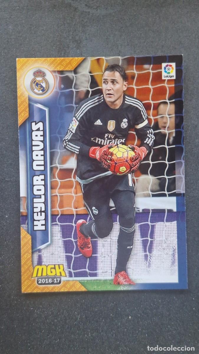Cromos de f&uacute;tbol: L1 KEYLOR NAVAS REAL MADRID 327 PANINI MEGACRACKS 2016 2017 16 17