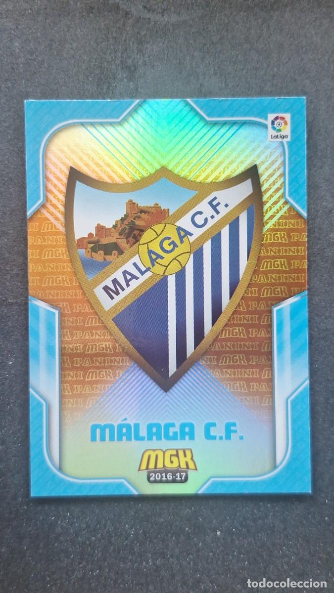 Cromos de f&uacute;tbol: L1 ESCUDO MALAGA C. F. 352 PANINI MEGACRACKS 2016 2017 16 17