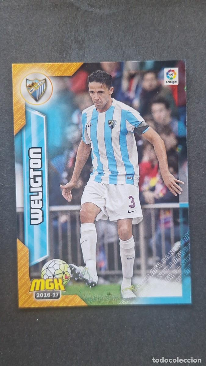 Cromos de f&uacute;tbol: L1 WELIGTON MALAGA C. F. 358 PANINI MEGACRACKS 2016 2017 16 17