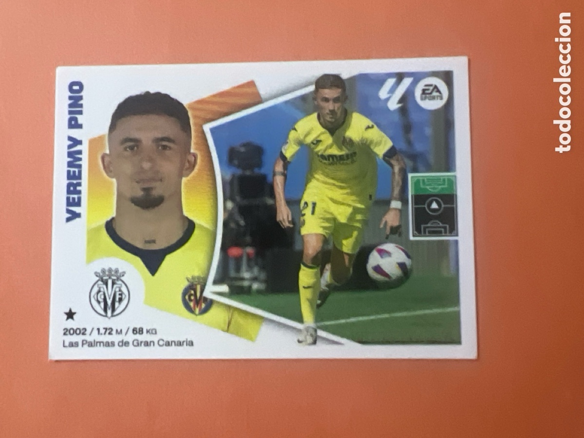 Cromos de f&uacute;tbol: C4317. 17 Yeremy Pino, Villarreal CF, Panini Ediciones Liga Este 2024 2025 24 25