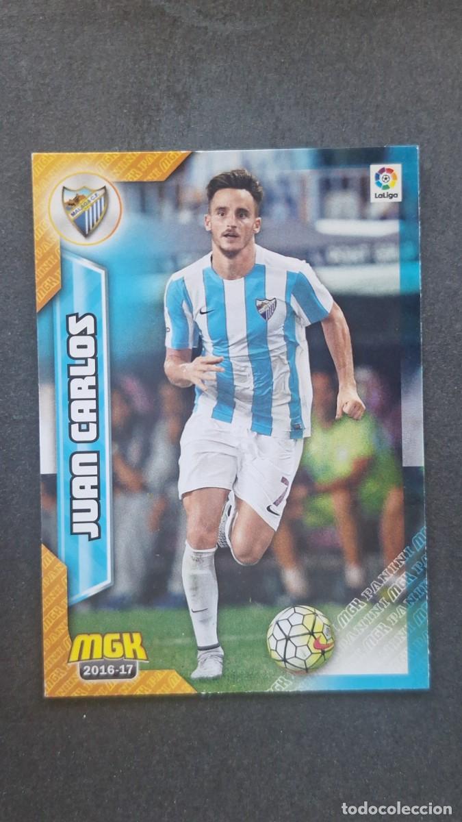 Cromos de f&uacute;tbol: L1 JUAN CARLOS MALAGA C. F. 366 PANINI MEGACRACKS 2016 2017 16 17