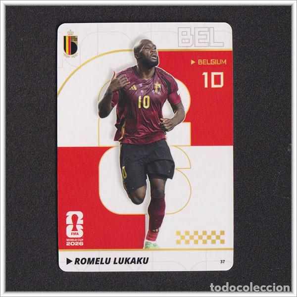 Cromos de f&uacute;tbol: FIFA WORLD CUP 2026 PANINI ROMELU LUKAKU 37 BEL BELGICA MUNDIAL ALBUM - COLECCI&Oacute;N PREMIUM-