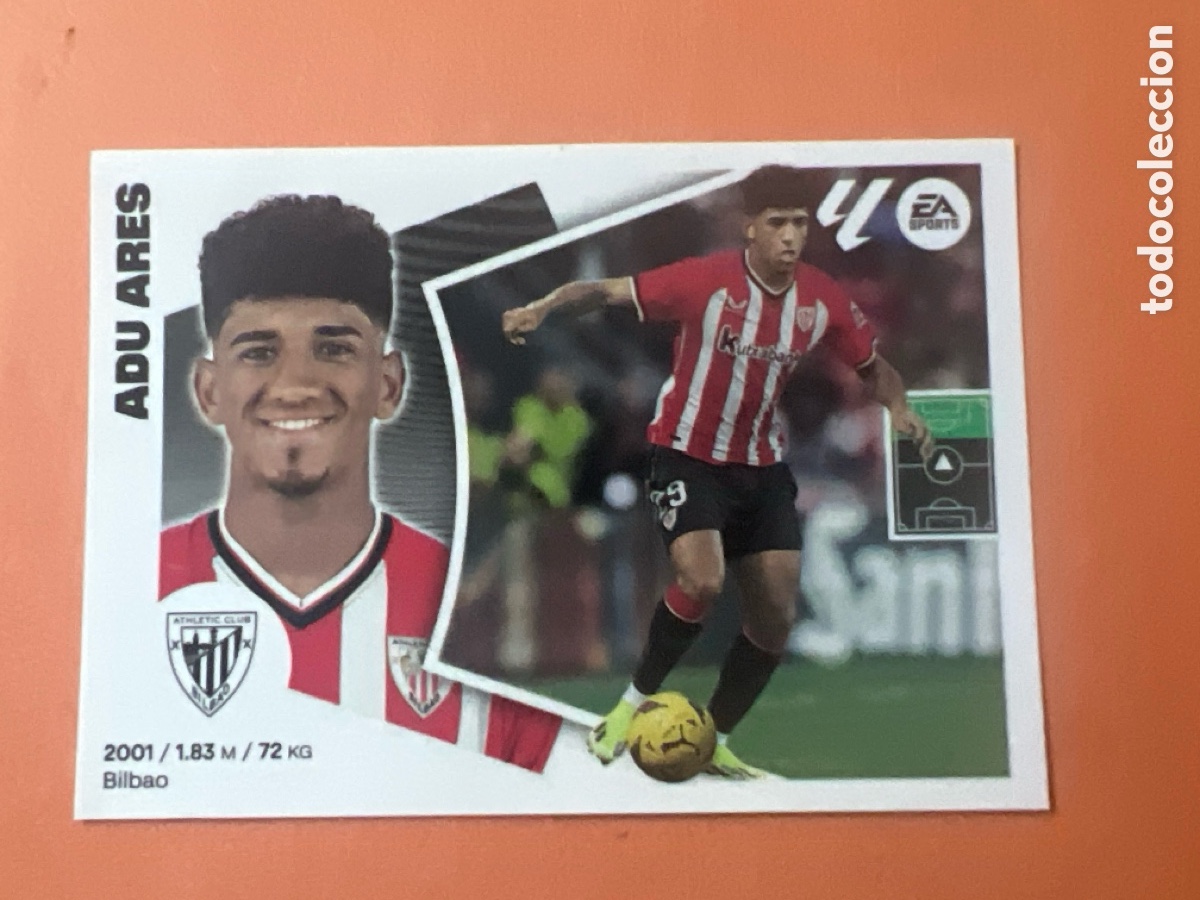 Cromos de f&uacute;tbol: C4340. 16B Adu Ares, Athletic Club de Bilbao, Panini Ediciones Liga Este 2024 2025 24 25, 16 B