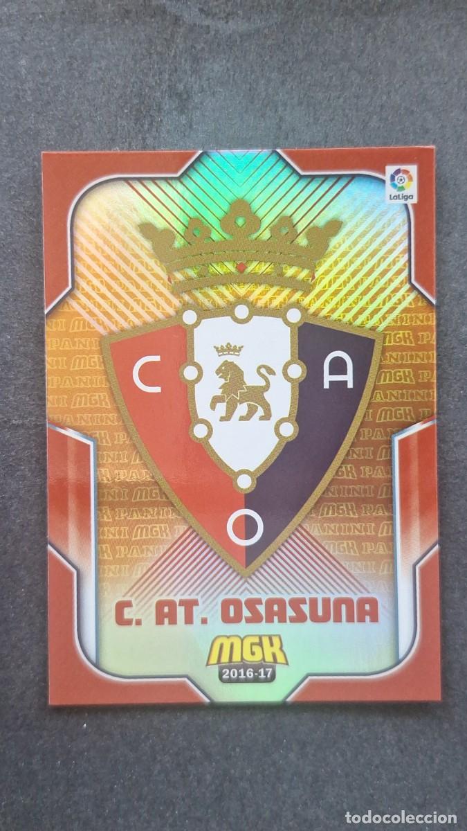 Cromos de f&uacute;tbol: L1 ESCUDO C. A. OSASUNA 379 PANINI MEGACRACKS 2016 2017 16 17