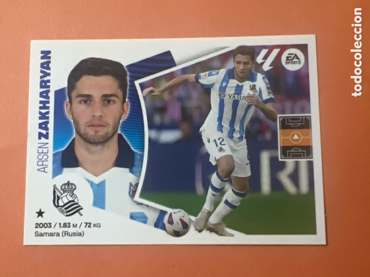 Cromos de f&uacute;tbol: C4362. 15 ZAKHARYAN REAL SOCIEDAD LIGA ESTE 2024 2025 PANINI 24 25