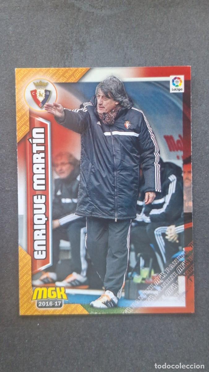 Cromos de f&uacute;tbol: L1 ENRIQUE MARTIN ENTRENADOR C. A. OSASUNA 380 PANINI MEGACRACKS 2016 2017 16 17