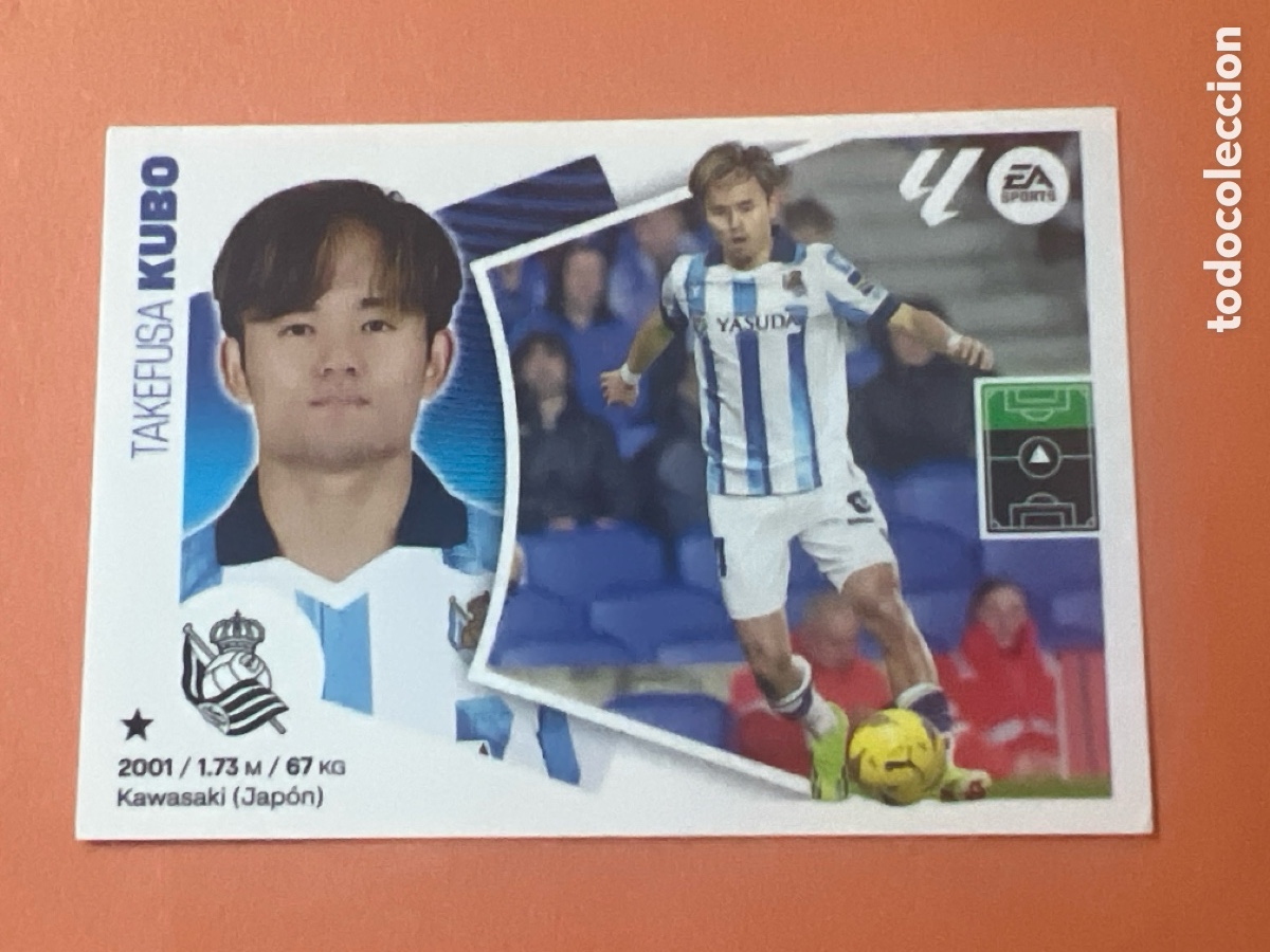 Cromos de f&uacute;tbol: C4366. CROMO ESTE PANINI - LIGA 2024-25 (24 - 25) - N&ordm; 16 - KUBO - REAL SOCIEDAD