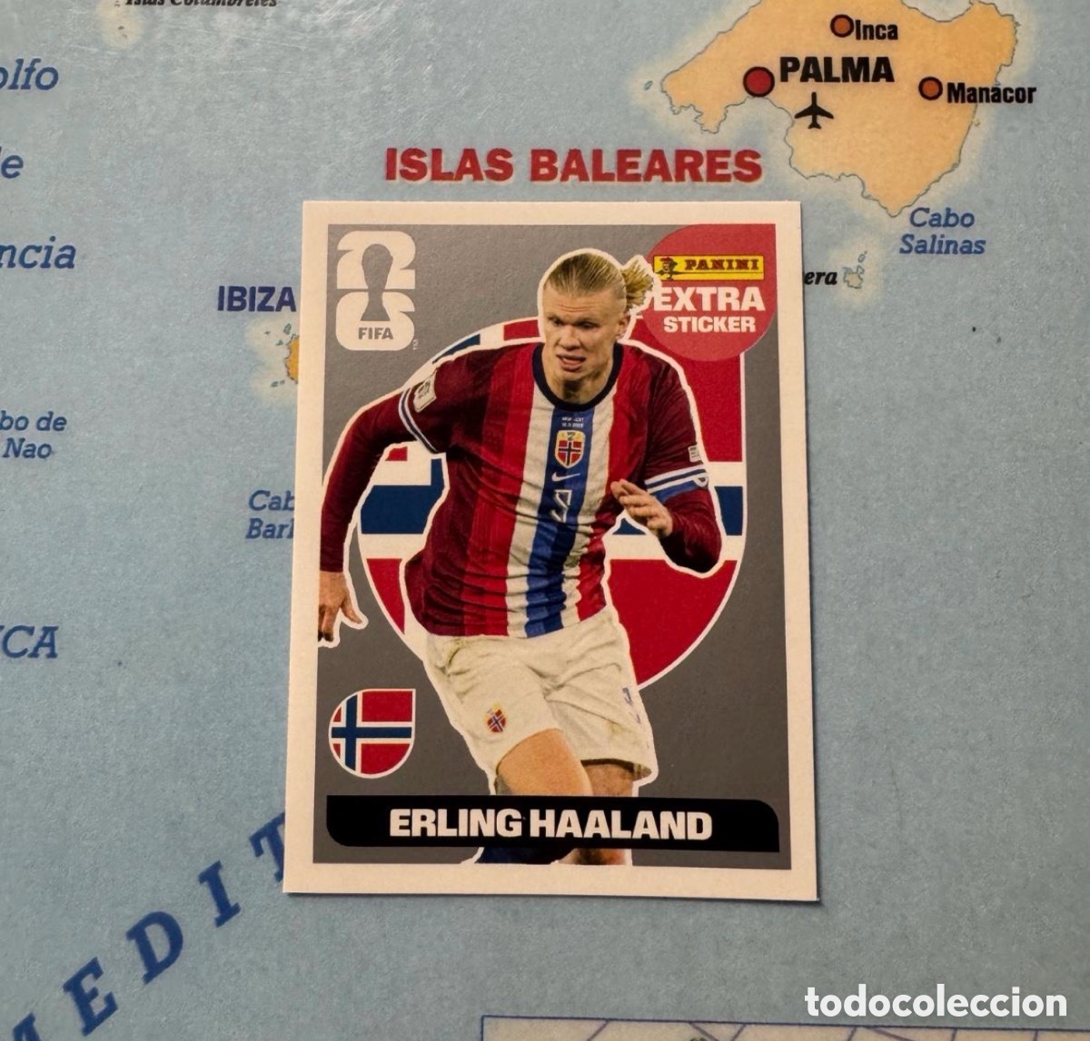 Cartes &agrave; collectionner de Football: Haaland extra sticker versi&oacute;n Plata de Noruega cromo panini Mundial Fifa World Cup 2026