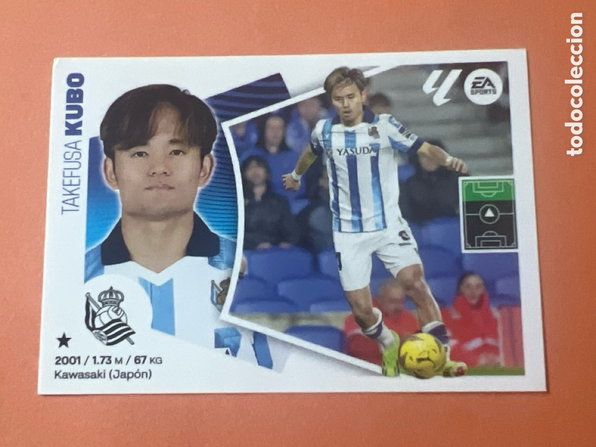Fu&szlig;ball-Sticker: C4391. CROMO ESTE PANINI - LIGA 2024-25 (24 - 25) - N&ordm; 16 - KUBO - REAL SOCIEDAD