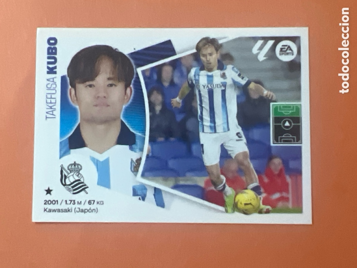 Fu&szlig;ball-Sticker: C4394. CROMO ESTE PANINI - LIGA 2024-25 (24 - 25) - N&ordm; 16 - KUBO - REAL SOCIEDAD