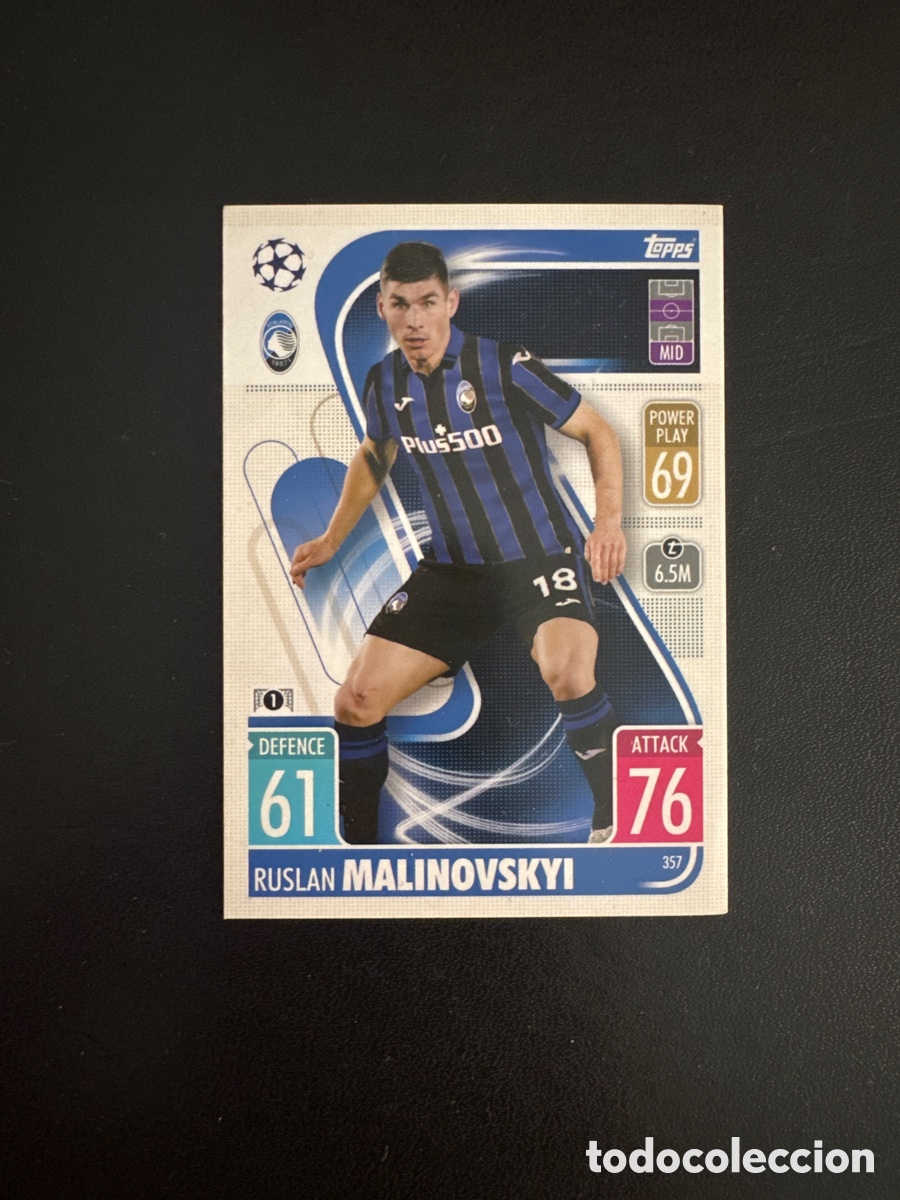 Cromos de f&uacute;tbol: MALINOVSKY ATALANTA N&Uacute;MERO 357 MATCH ATTAX 2021 2022