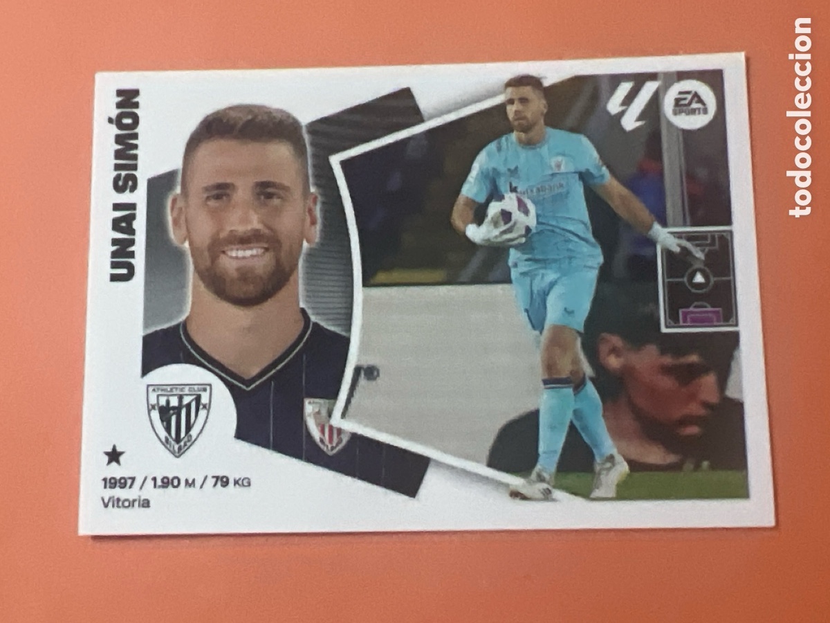 Fu&szlig;ball-Sticker: C4398. UNAI SIMON - ATHLETIC CLUB BILBAO N&ordm; 3 LIGA ESTE 2024 2025 - 24 25