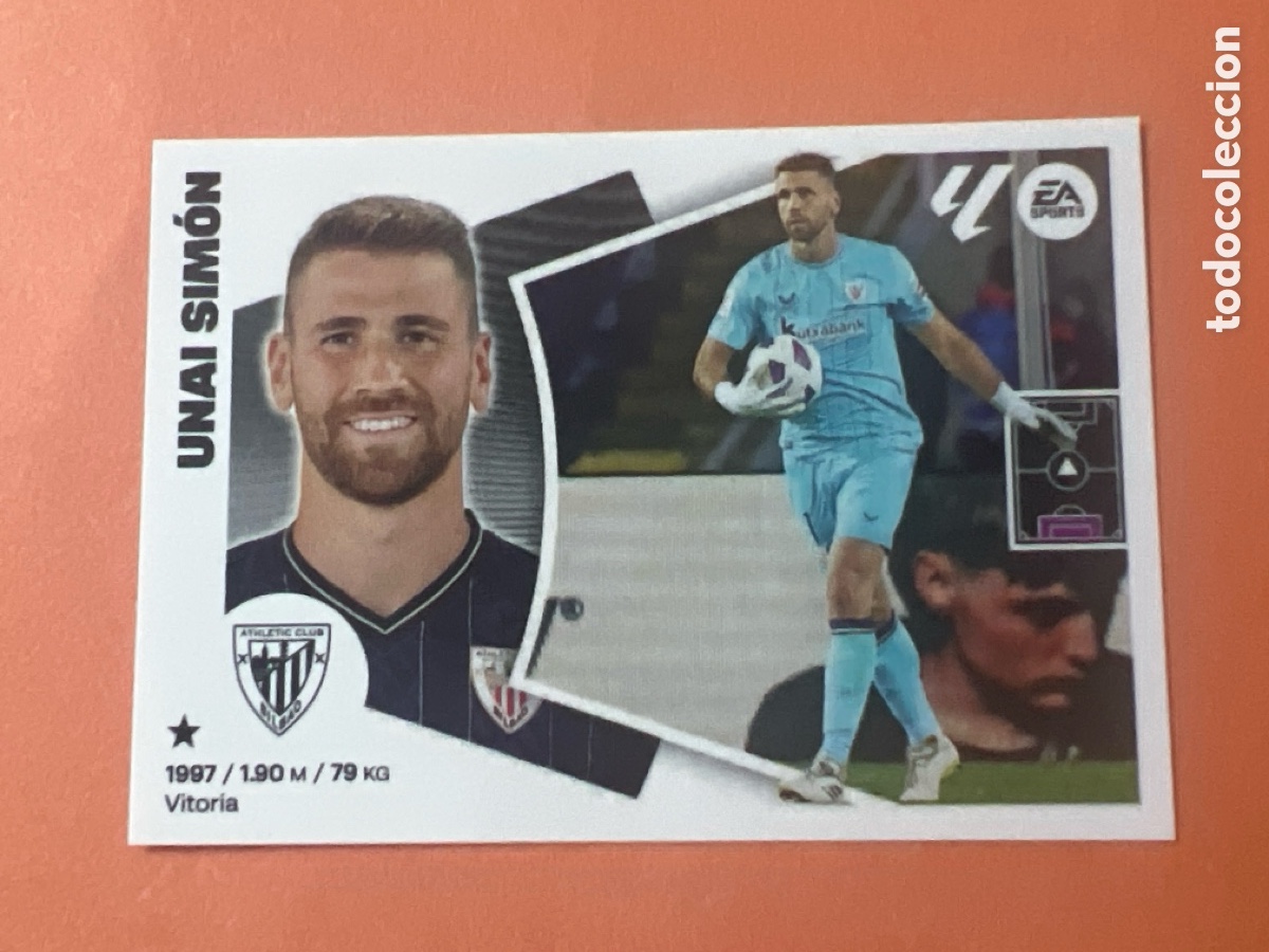 Fu&szlig;ball-Sticker: C4407. UNAI SIMON - ATHLETIC CLUB BILBAO N&ordm; 3 LIGA ESTE 2024 2025 - 24 25