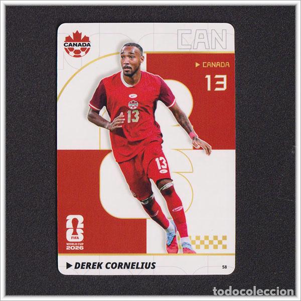 Fu&szlig;ball-Sticker: FIFA WORLD CUP 2026 PANINI KAYOU DEREK CORNELIUS 58 CAN CANAD&Aacute; MUNDIAL ALBUM COLECCI&Oacute;N - ULTRA BOX