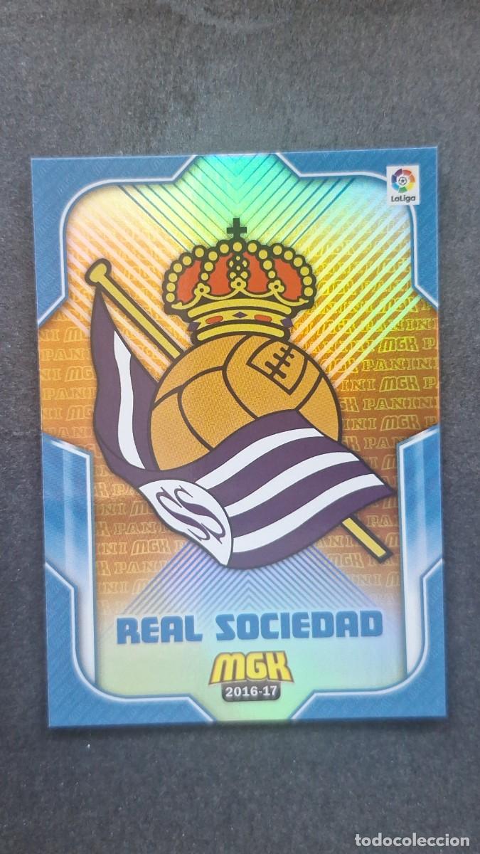 Football Stickers: L1 ESCUDO REAL SOCIEDAD 406 PANINI MEGACRACKS 2016 2017 16 17