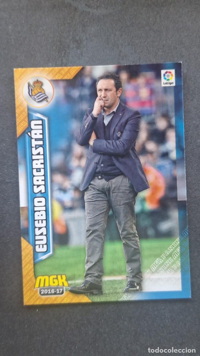 Football Stickers: L1 EUSEBIO SACRISTAN ENTRENADOR REAL SOCIEDAD 407 PANINI MEGACRACKS 2016 2017 16 17
