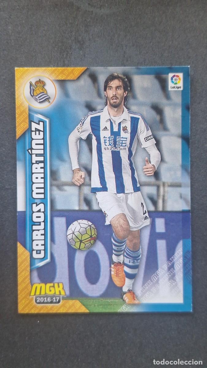 Cromos de f&uacute;tbol: L1 CARLOS MARTINEZ REAL SOCIEDAD 411 PANINI MEGACRACKS 2016 2017 16 17