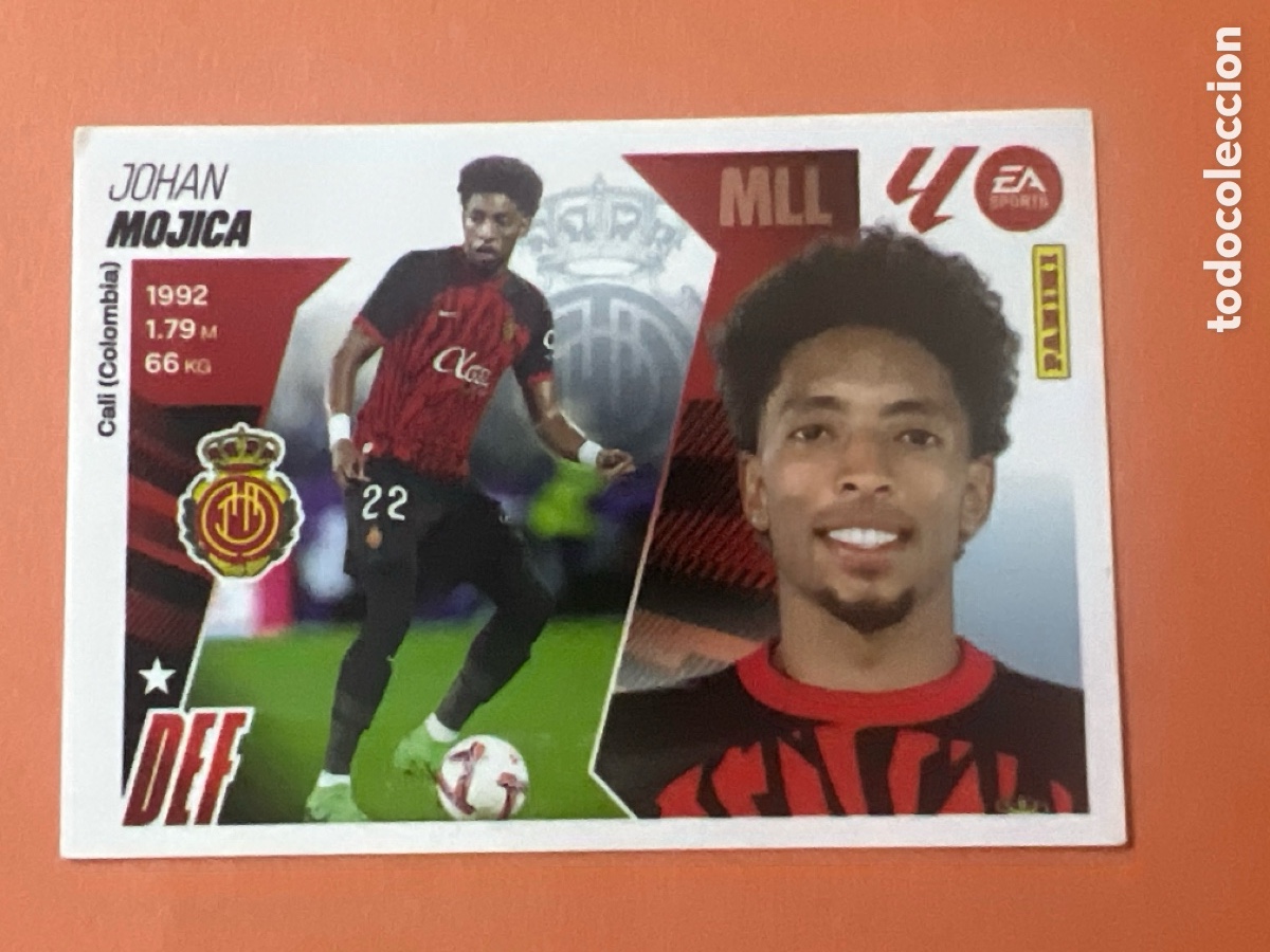 Cromos de f&uacute;tbol: C4439. CROMO PANINI LIGA ESTE 2025-26 (25 - 26) - N&ordm; 9 - MOJICA - MALLORCA