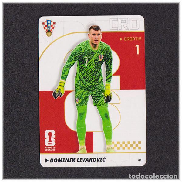 Cromos de f&uacute;tbol: FIFA WORLD CUP 2026 PANINI DOMINIK LIVAKOVIC 86 CRO CROACIA MUNDIAL ALBUM COLECCI&Oacute;N - ULTRA BOX